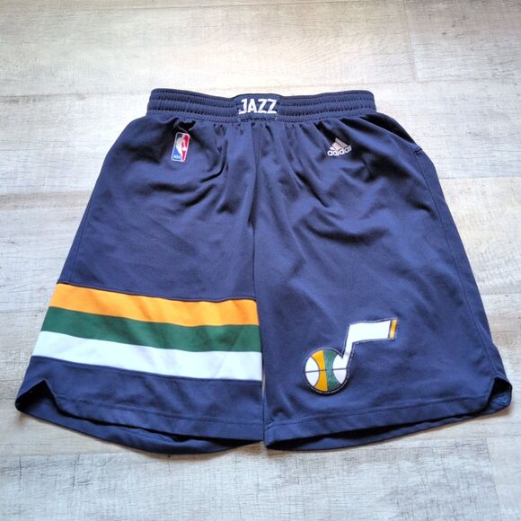 Utah Jazz Adidas NBA Basketball Shorts Men's M Player Issued Team - Picture 1 of 8